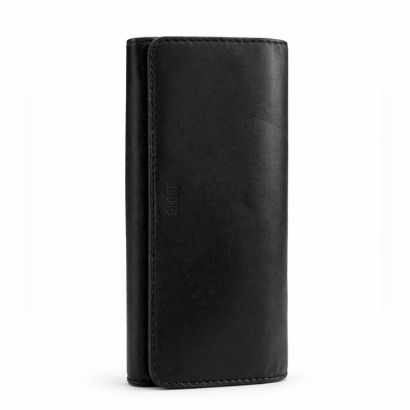Roots Handbags - Roots Genuine Leather Long Wallet Made in Canada